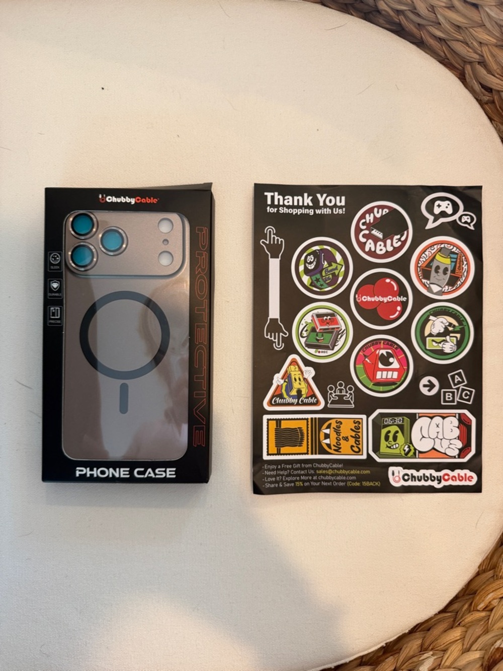 iPhone 17 Pro Max ChubbyCable Protective Phone Case with Magnetic Ring